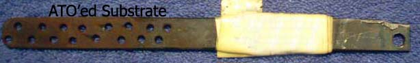 [picture of drilled Ti substrate coated with ATO]